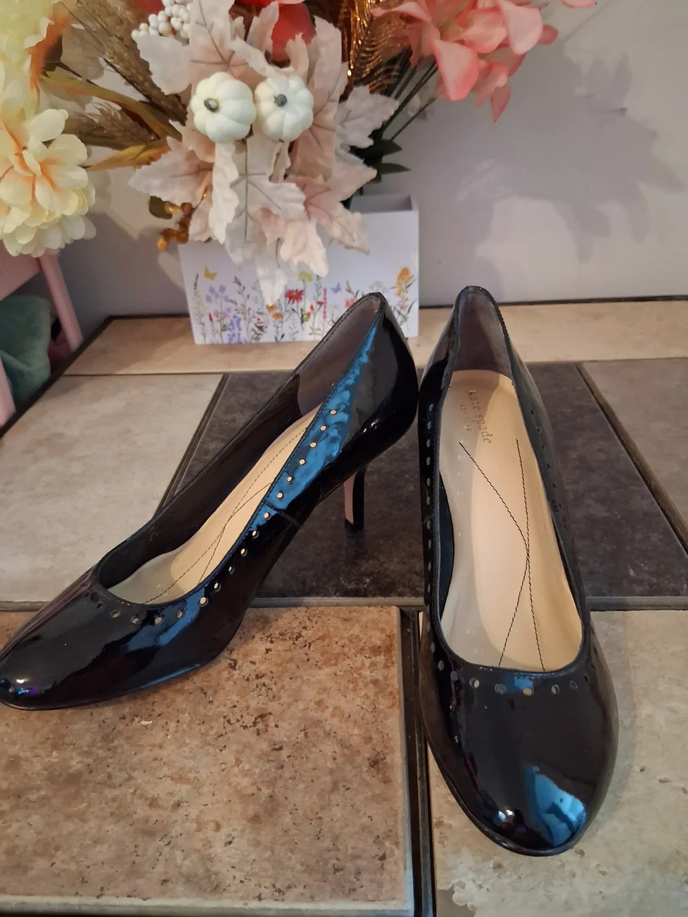 kate spade Black Patent Leather Pumps